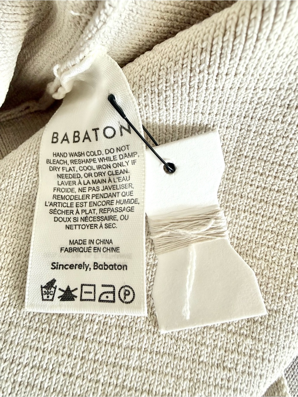 Babaton Cream Ribbed Knit Top - Picture 8 of 9
